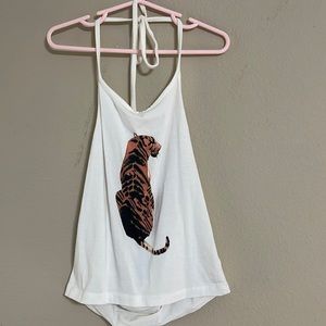 tiger halter top